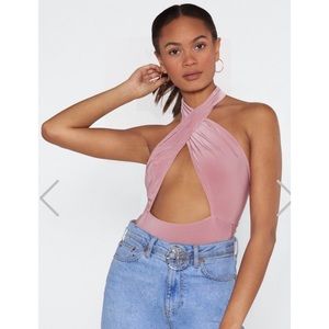 NastyGal Velvet Bodysuit